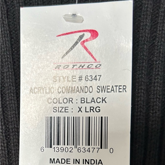 ROTHCO COMMANDO SWEATER - Picture 2 of 5